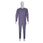 Native Kaftan Long Sleeve Shirt and Trousers - Blue