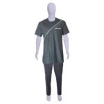 Native Kaftan Short Sleeve Shirt and Trousers - Grey/Black