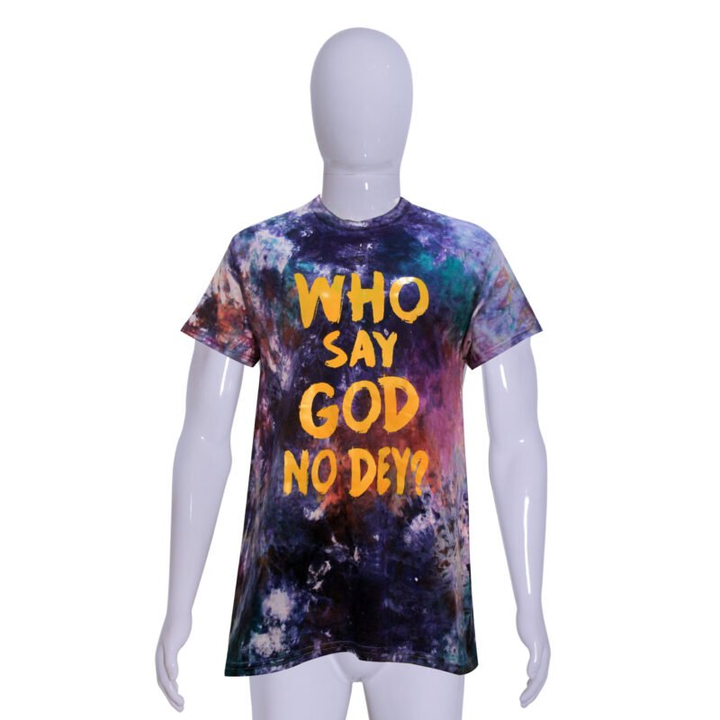 Customized Creativeline T-Shirt - WHO SAY GOD NO DEY