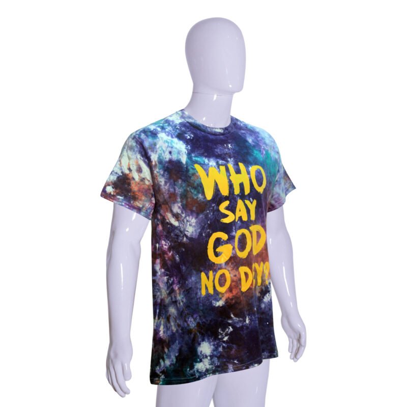 Customized Creativeline T-Shirt - WHO SAY GOD NO DEY - Image 3