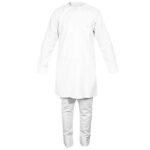 Native Long Sleeve Shirt and Trousers -  White