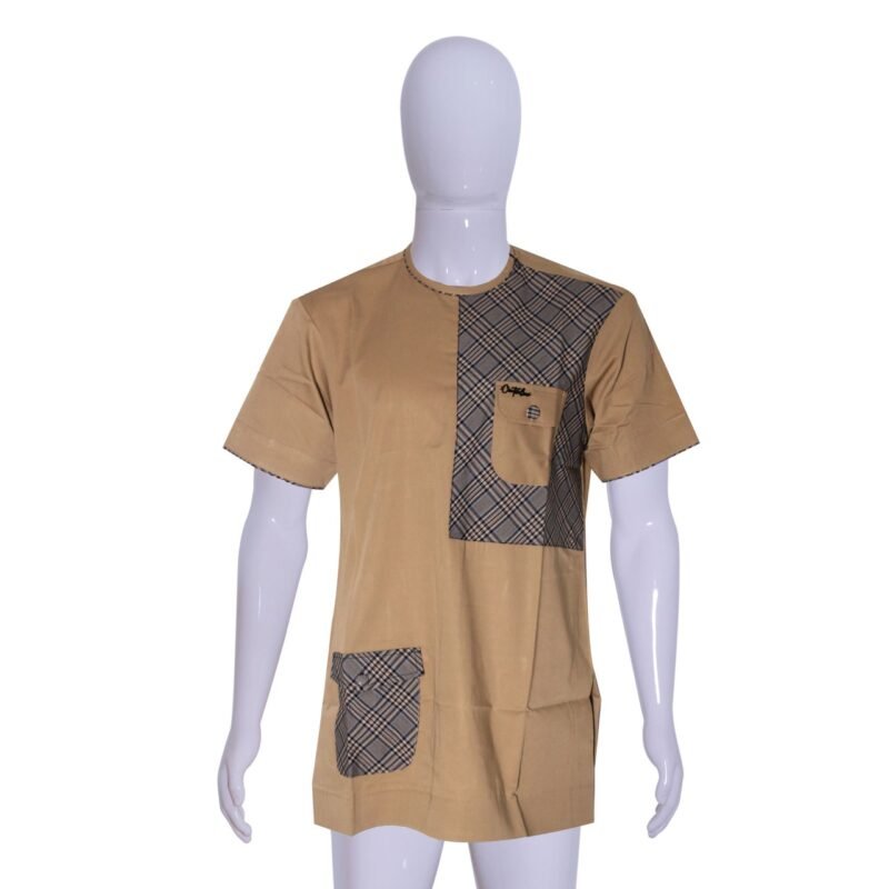 Creativeline, Native Short Sleeve Shirt -Brown