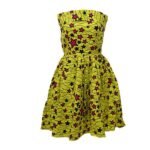 African Print Detail Dress - Multicoloour