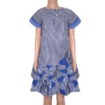 African Print Asymmetric Dress - Multicolour