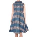African Print Asymmetric Dress - Multicolour