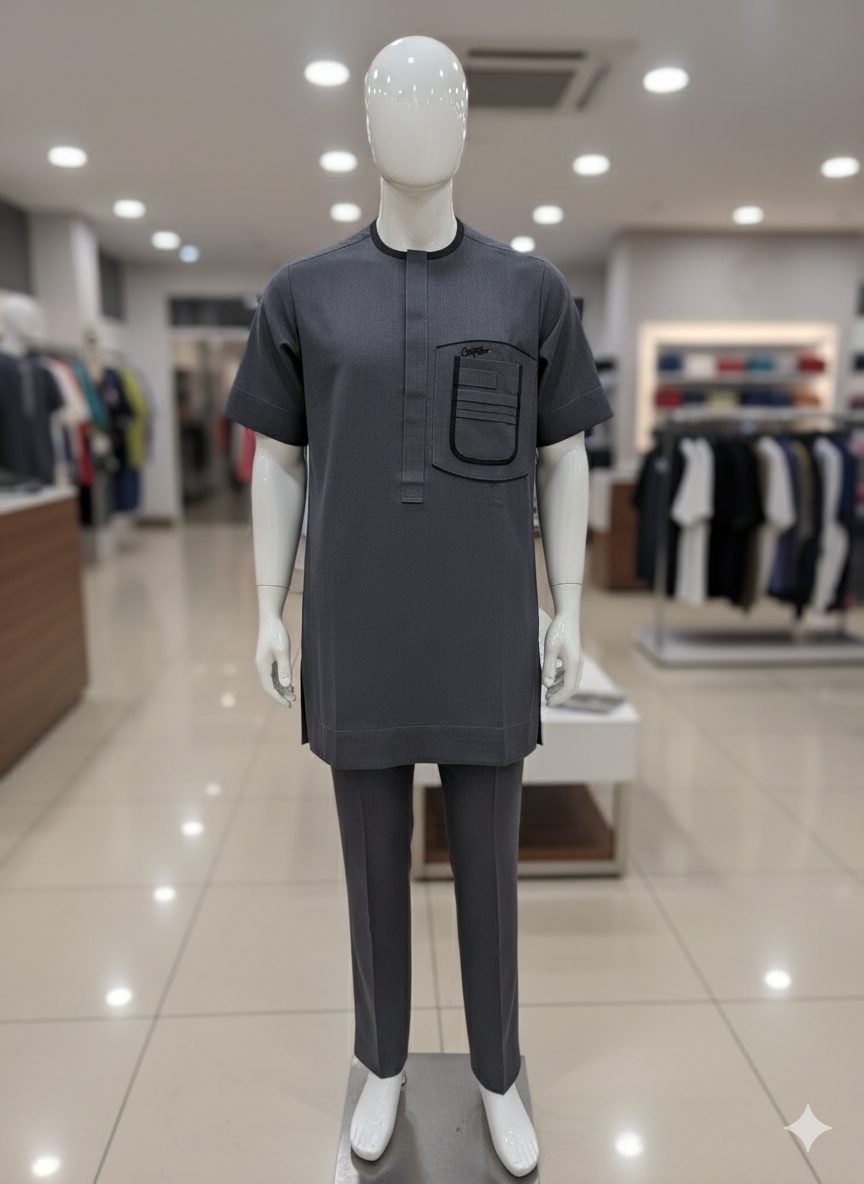 Creativeline Prestige, Native Short Sleeve Shirt & Trouser Set