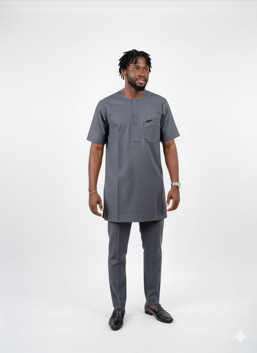 Creativeline Prestige, Native Short Sleeve Shirt & Trouser Set