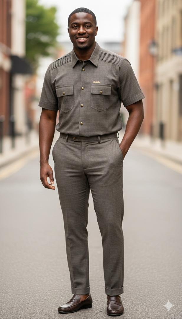 Creativeline , Native Short Sleeve Shirt & Trouser Set