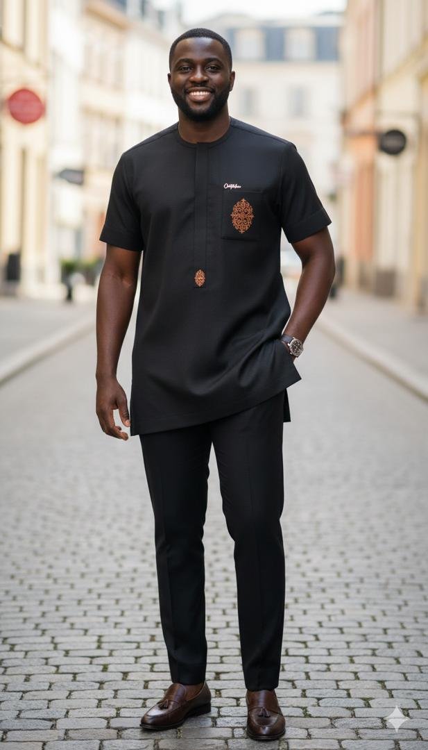 Creativeline Native Short Sleeve Shirt & Trouser Set