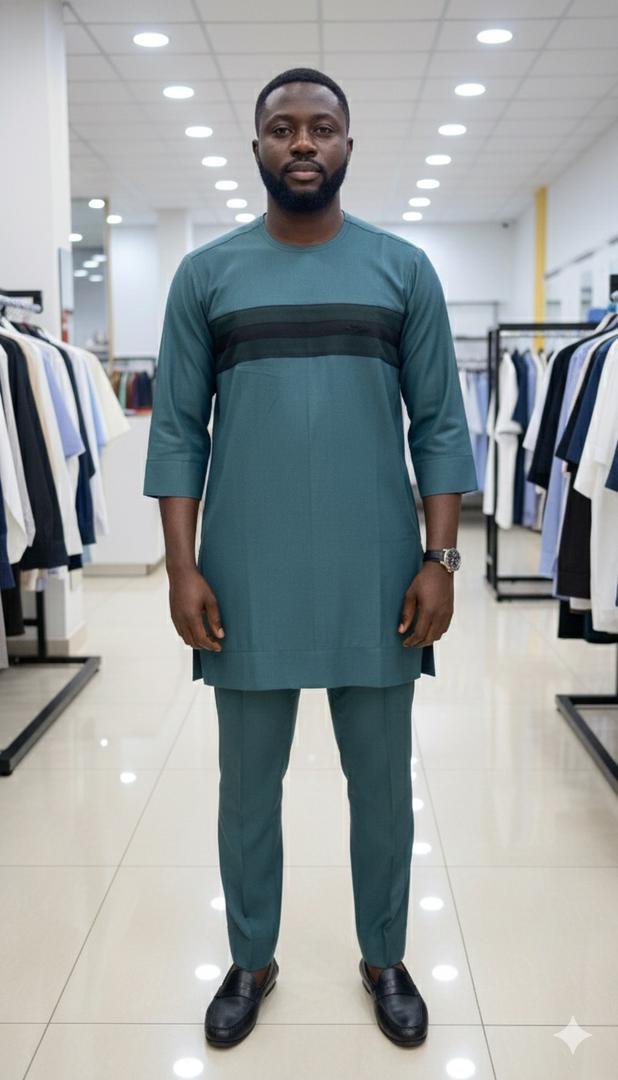 Creativeline Prestige, Native Long Sleeve Shirt & Trouser Set - Image 3