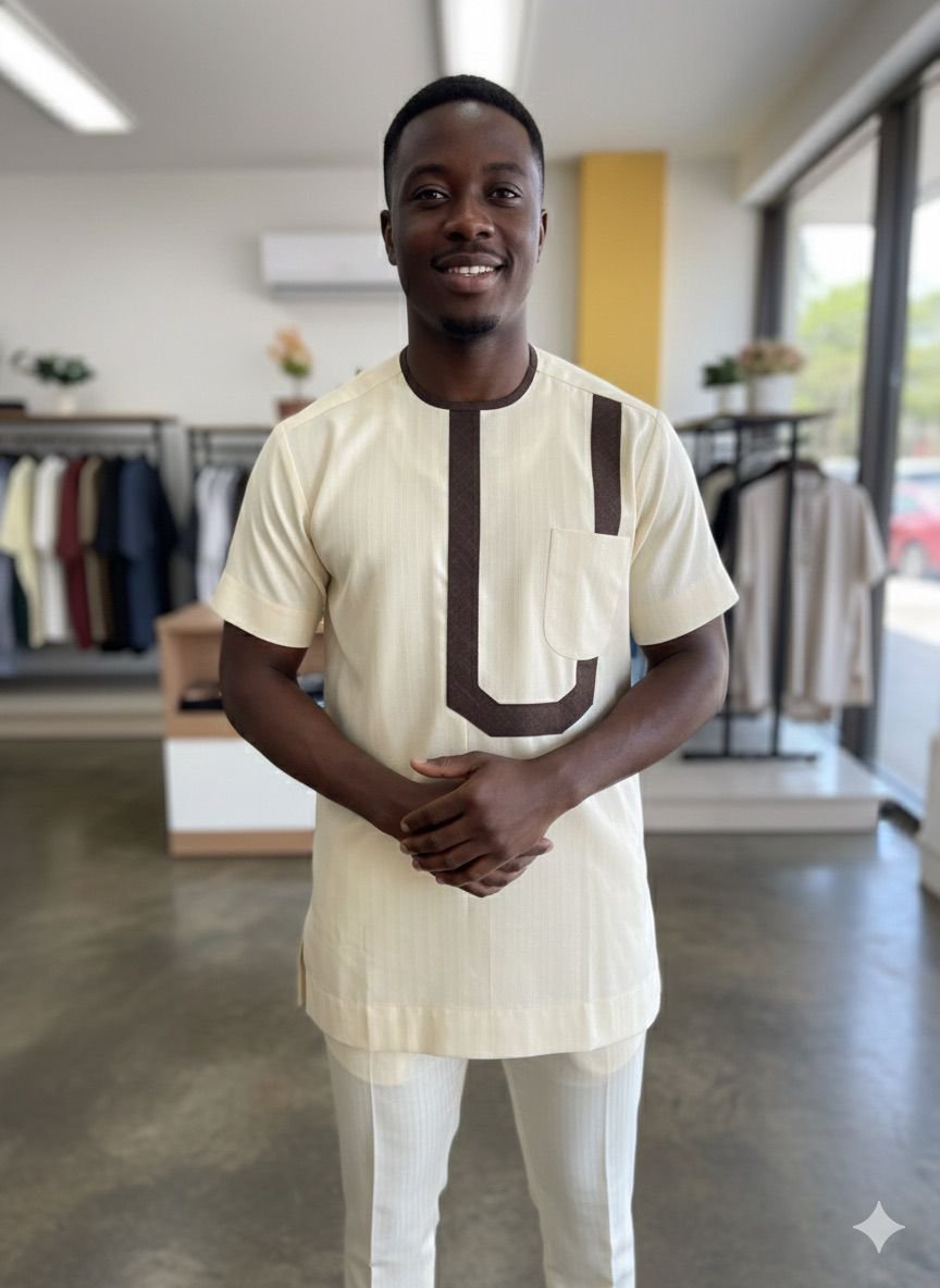 Creativeline , Native Short Sleeve Shirt & Trouser Set - Image 2