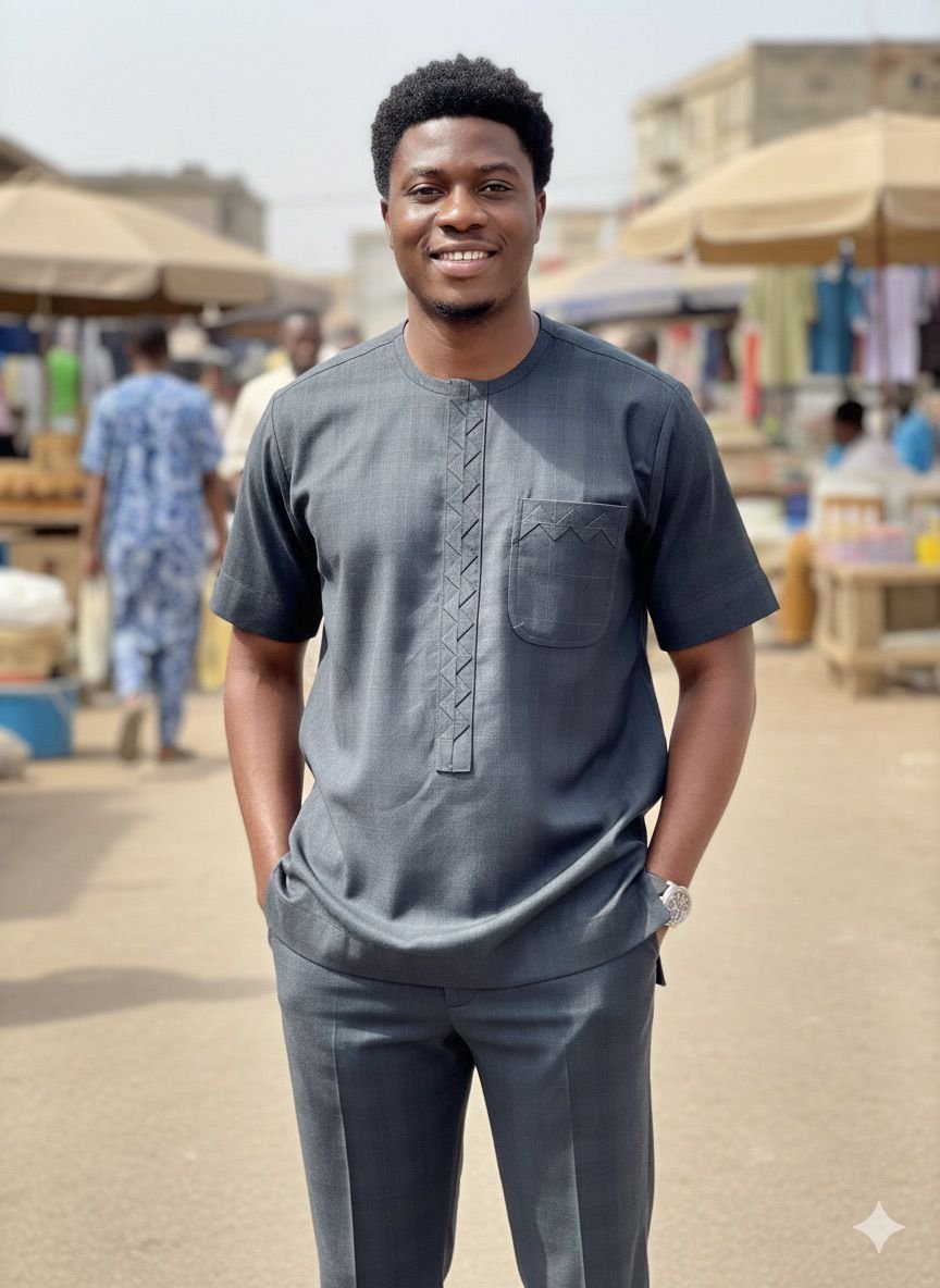 Creativeline , Native Short Sleeve Shirt & Trouser Set