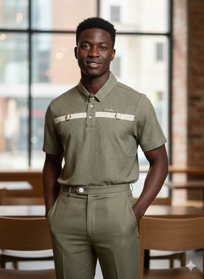 Creativeline , casual Short Sleeve Shirt & Trouser Set